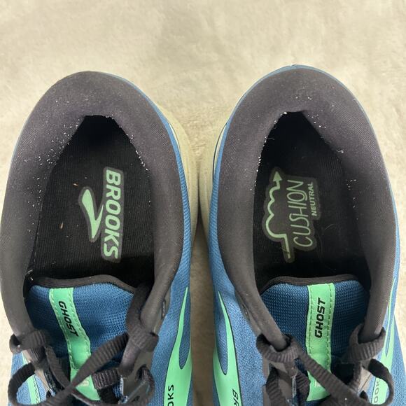 Brooks Ghost 15 Men\'s Running Shoes Size 11D Blue & Green Lightweight Breathable main image 4